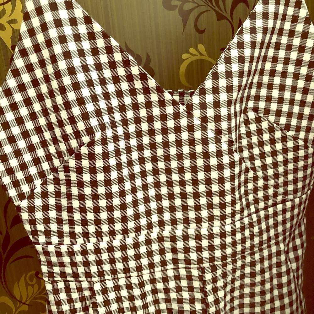 Black and White Plaid Jumper